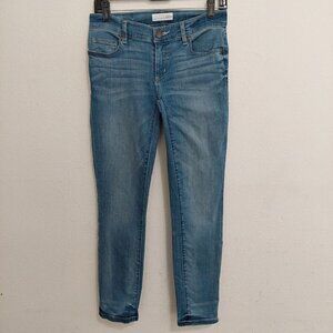 Loft Women’s Jeans Size 25 Blue Modern Curvy Skinny Pants Stretch Denim Low Rise